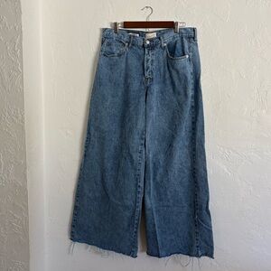 NWT Blue Wide-Leg Jeans Size 12